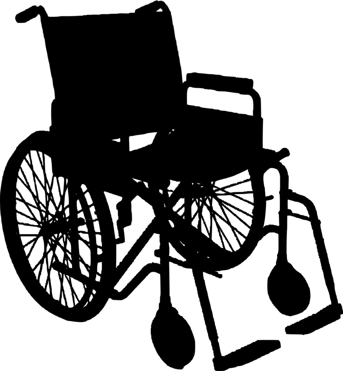 Folding Wheelchair with Footrest