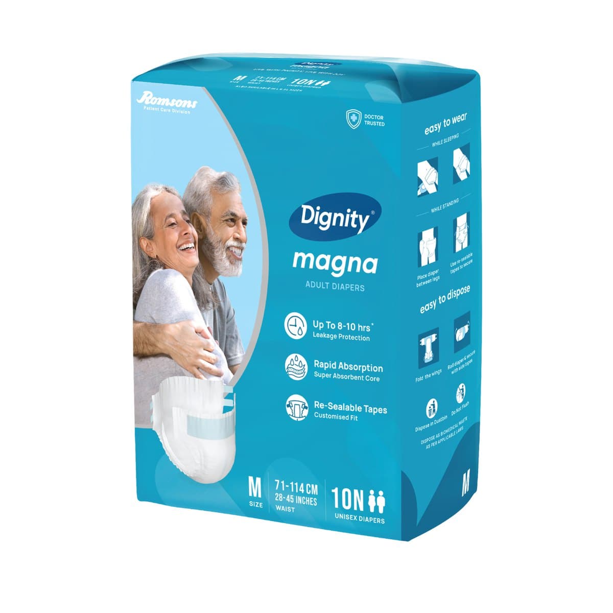 DIGNITY MAGNA ADULT DIAPERS 11s (XLARGE)