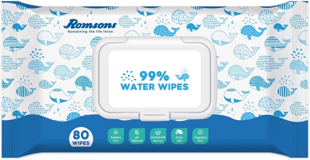 DIGNITY 99% WATER WIPES 80s 15x20